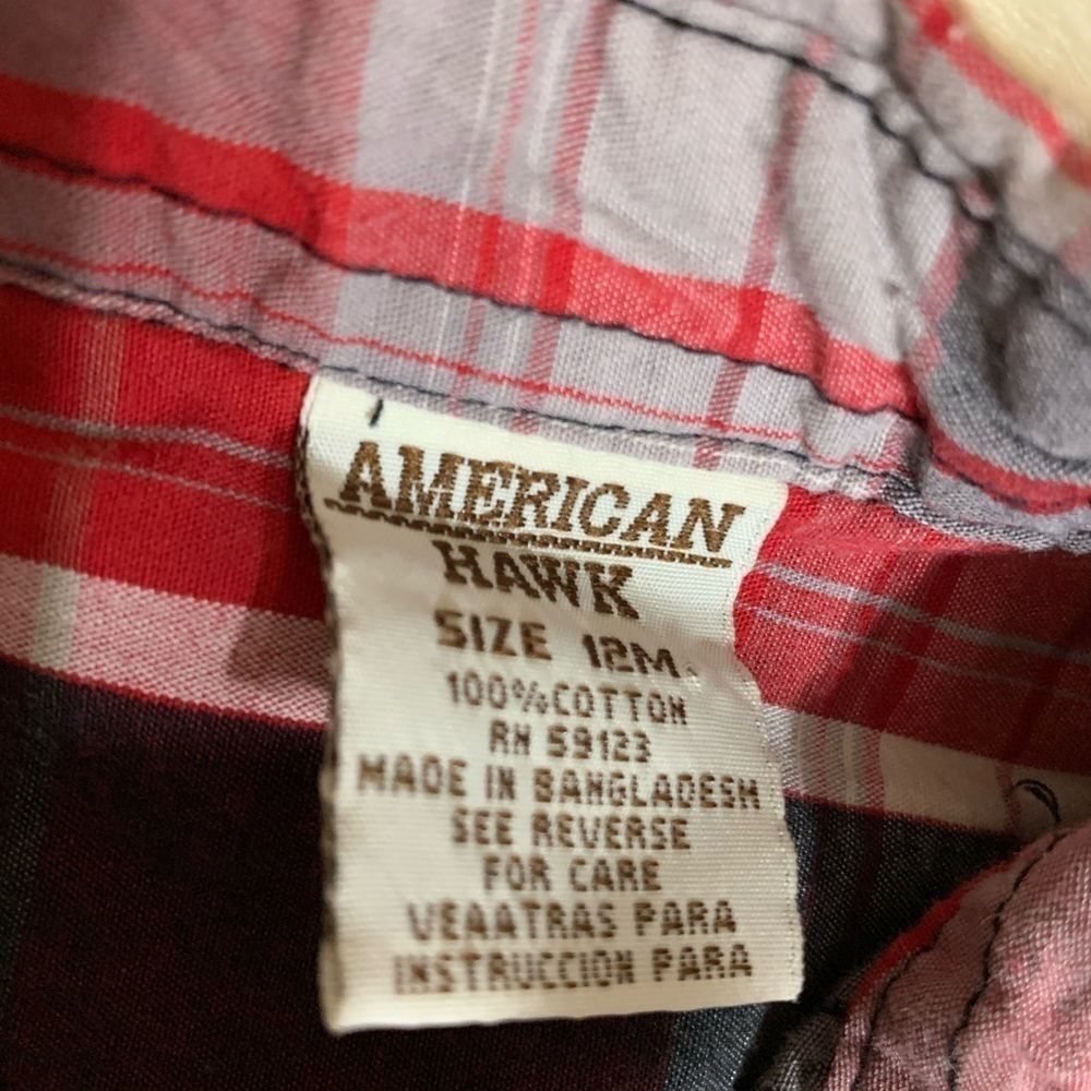 American Hawk Kids Shirt Size 12 months🎉 - Picture 2 of 3